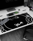 Zen design on 40x20 desk mat perfect for adding meaningful and peaceful energy to your workspace or setup