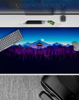 40x20 inches mouse pad with a firewatch scene, featuring a moonlit watchtower amidst mountains, adding depth to your workspace.