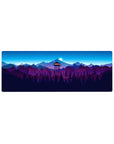 Compact 32x12 inches mouse pad with a firewatch scene, featuring a moonlit watchtower and mountains for an adventurous workspace.