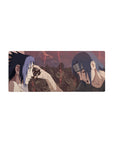 Anime mouse pad 28x12 inches depicting Itachi's final moment with Sasuke in Naruto, capturing emotion and cinematic depth.
