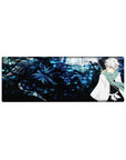 Compact 32x12 inches mouse pad with Toshiro Hitsugaya’s icy aura and a looming dragon for a powerful, chilling vibe.