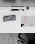 Small-sized 14x10 desk pad with anime theme adds bold, minimalist energy to any desk or workspace