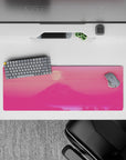 32x12 inches mouse pad with sunset design, featuring vibrant pink and orange hues to create a peaceful workspace.