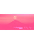 Mouse pad featuring sunset design, 36x16 inches, with vibrant pink and orange hues for a serene, inspiring effect.