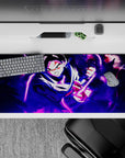 Sleek 36x16 inch desk pad featuring Goku Black's intense and dark aura for anime enthusiasts