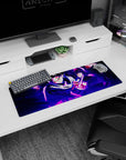Stylish 32x12 inch mouse pad with Goku Black's dark energy, perfect for gaming or daily use