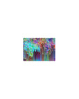 Classic Kaleidoscope Chaos Desk Mat 14x10 featuring colorful brushstrokes for compact yet vibrant setups
