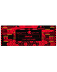 Compact NERV Emergency Screen Mousepad 32x12 with Evangelion theme for stylish and sleek desk decor