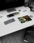 Iconic 14x10 mouse pad celebrates the epic clash of armored warriors with intense and vivid details