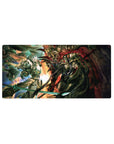 Armored warriors mouse pad 32x16 featuring fierce battle for dynamic gaming or workspace setups