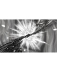 40x20 inches anime desk pad with hands clashing in a starburst, shards and speed lines swirling in motion.