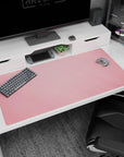Subtle design on 40x20 desk mat perfect for adding warmth, simplicity, and sophistication to your setup or decor