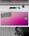 32x16 inches mouse pad with seamless triangle design in pastel tones, creating a subtle yet striking effect for creative desk setups.