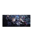 Streamlined Re: Zero Trinity Action Desk Pad 28x12 featuring radiant poses for bold workspace energy