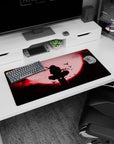 Atmospheric shinobi artwork on 32x16 mouse pad captures the essence of mystery and intensity for fans