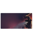 Mouse pad featuring Guts in his Berserker Armor, 32x16 inches, standing against a dramatic sky, perfect for adding strength and emotional power to your workspace.
