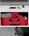 32x16 inches mouse pad with Pain in red tones, perfect for fans of Naruto’s intense and commanding leader, Pain.
