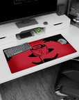 Modern 32x16 inches mouse pad showcasing Pain in bold red tones, emphasizing his power and leadership in the Akatsuki.