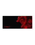 Mouse pad featuring Guts, Griffith, and other Berserk characters in red and black, 28x12 inches, perfect for adding fierce energy and emotion to your desk.