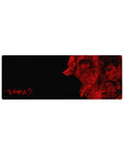 Compact 32x12 inches mouse pad featuring Guts, Griffith, and other iconic Berserk characters in a bold red-and-black design, ideal for adding intensity to smaller desks.