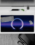 32x16 inches mouse pad with cosmic design, blending glowing celestial ring and soothing night hues for a creative effect.