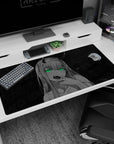 Dark allure design on 40x20 desk mat perfect for adding striking and enigmatic energy to your workspace