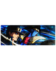 Compact Jotaro Kujo desk mat 32x12 with Star Platinum theme for sleek and stylish desk decor