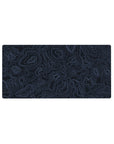 Blue Topographic Contour desk mat 32x16 featuring sleek contours for gaming or workspace energy with tranquil flair