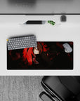 28x12 inches mouse pad with Itachi Uchiha, blending his Akatsuki robe and Sharingan to bring power and mystery to your workspace.