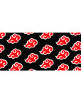 Akatsuki cloud desk pad 36x16 with striking red clouds for immersive Naruto-themed setups