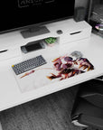 28x12 inches Honkai Impact 3rd mouse pad featuring Astraea dashing across the desk, sparks trailing behind.
