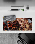 Compact 28x12 mouse pad highlights Jeanne d'Arc Alter's fiery chaos for immersive Fate Grand Order vibes