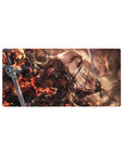 Jeanne d'Arc Alter mouse pad 32x16 featuring blazing chaos for gaming or workspace setups with bold flair