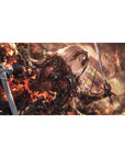 Jeanne d'Arc Alter mouse pad 40x20 featuring fiery chaos and striking anime art for bold Fate Grand Order style