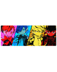 Persona chibi anime mouse pad, 32x12 inches, featuring colorful chibi protagonists from Persona series, vibrant and nostalgic.