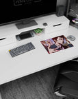 Himeno, Aki, and Makima classic anime mouse pad, 14x10 inches, in a dramatic manga-style scene.