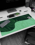 Minimalist design on 40x20 desk mat perfect for adding natural elegance and sleek functionality to your setup