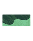 Streamlined Geometric Grasslands Desk Mat 28x12 featuring green motifs for bold yet peaceful workspace energy