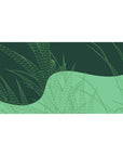 Geometric Grasslands Desk Mat 40x20 featuring delicate green patterns for a calming and contemporary style