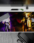40x20 inches desk pad capturing Naruto and Sasuke's ultimate confrontation, with intense energy and fiery determination, ideal for rivalry fans.