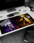 Large 40x20 inches desk pad with Naruto and Sasuke, showcasing their iconic battle and intense bond in the "Eternal Rivals Clash" moment.