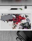 32x16 inches mouse pad with Tokyo Ghoul design, showcasing Touka surrounded by red and black splashes to create an intense, symbolic anime vibe.