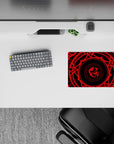 Anime mouse pad 14x10 inches featuring Gremory magic circle from High School DxD, with vivid crimson symbols on black.