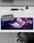 Compact 32x12 inch mouse pad highlighting Shinobu's artful elegance for fans of Demon Slayer's themes