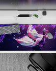 Sleek 36x16 inch desk pad showcasing Shinobu's graceful elegance for fans of Demon Slayer's artistry