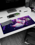 Workspace-ready 36x16 inch desk pad with Shinobu Kocho, ideal for anime enthusiasts and art admirers