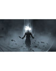 40x20 inch desk pad featuring Goku in Ultra Instinct with shadowy aura for Dragon Ball fans
