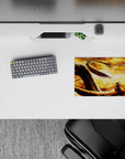 14x10 inches mouse pad featuring Shenron’s summoning, with the golden sky and immense scale of the Eternal Dragon from Dragon Ball Z.