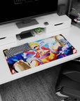 Adventurous Gear 5 design on 32x16 mouse pad brings One Piece's iconic transformation to life