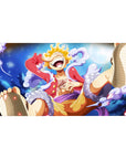 Gear 5 Luffy mouse pad 40x20 featuring playful energy and laughter for bold One Piece fan style